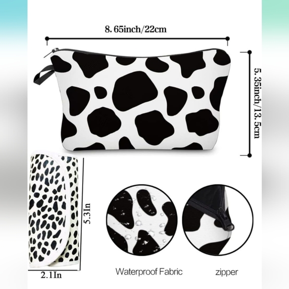 🆕 Cowgirl Print Makeup Bag & Brushes - Picture 5 of 7